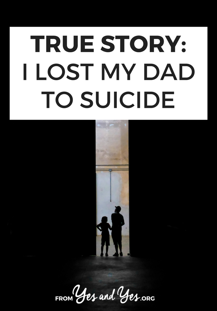No matter what, it's incredibly difficult to lose a parent. How would you cope if you lost a parent to suicide? Click through for one woman's story. No matter what, it's incredibly difficult to lose a parent. How would you cope if you lost a parent to suicide? Click through for one woman's story.